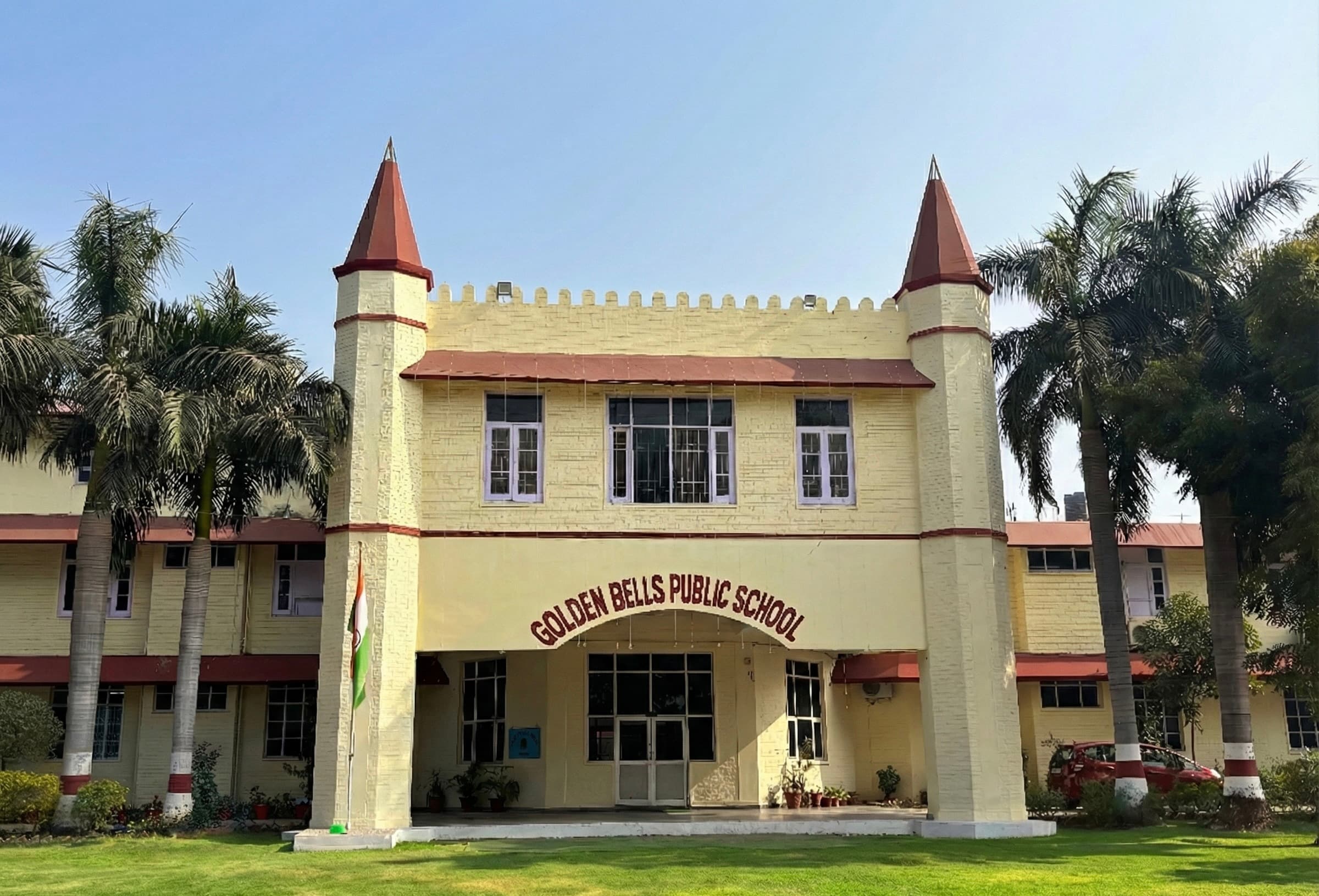 School Building Carousel
